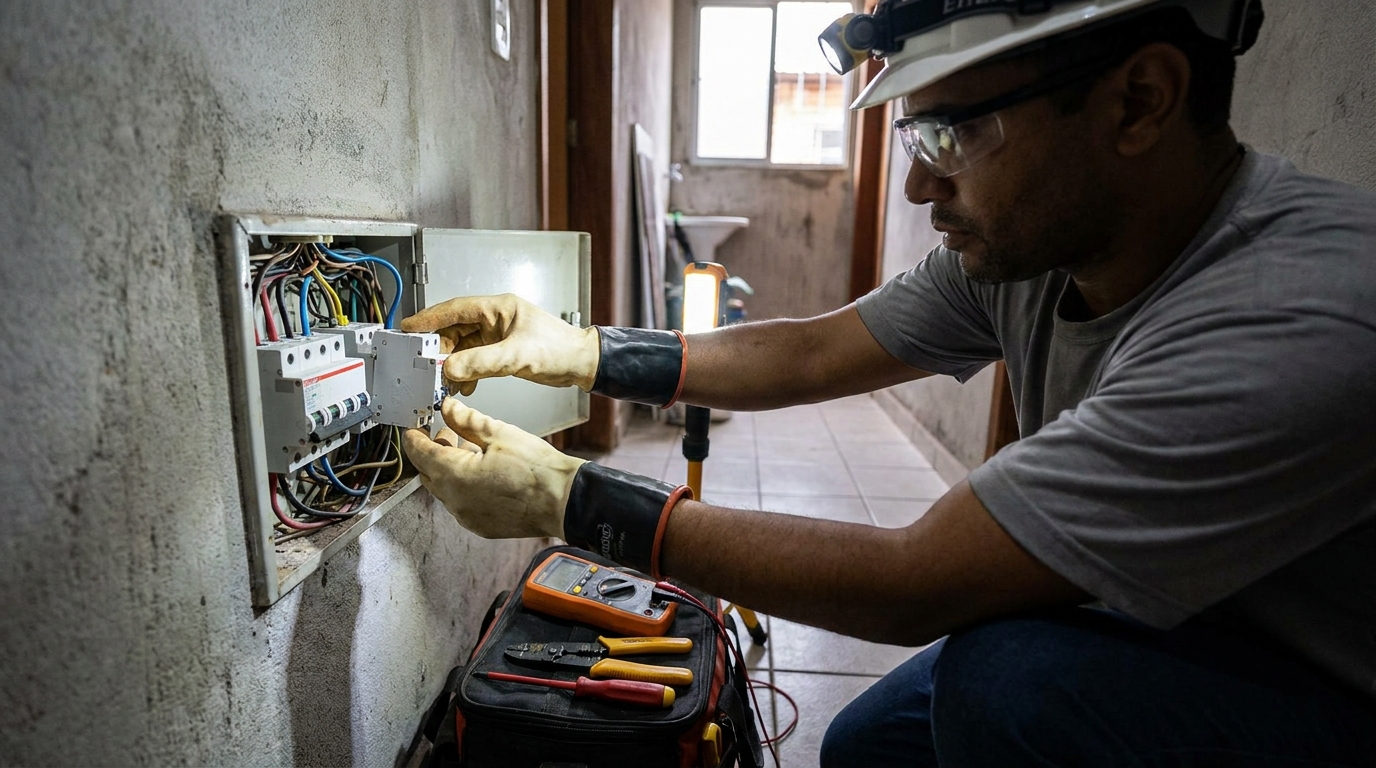 Instalacao de disjuntor profissional em Contagem‑MG
