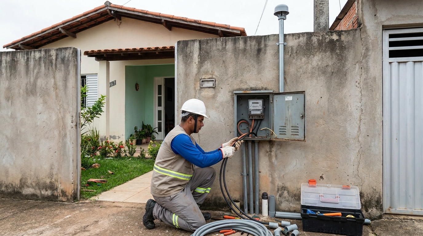 Instalacao de padrao de energia em Contagem‑MG