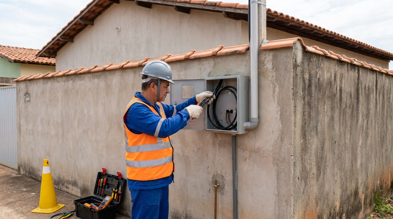 Instalacao de padrao de energia profissional em Contagem‑MG